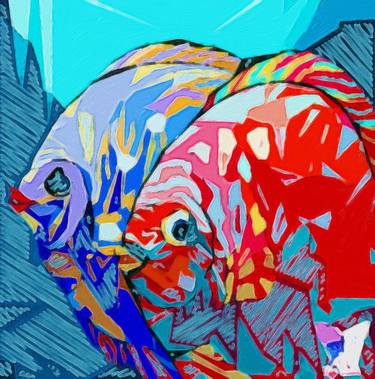 Saatchi Art Artist Lucy K; Painting, “Brothers” #art