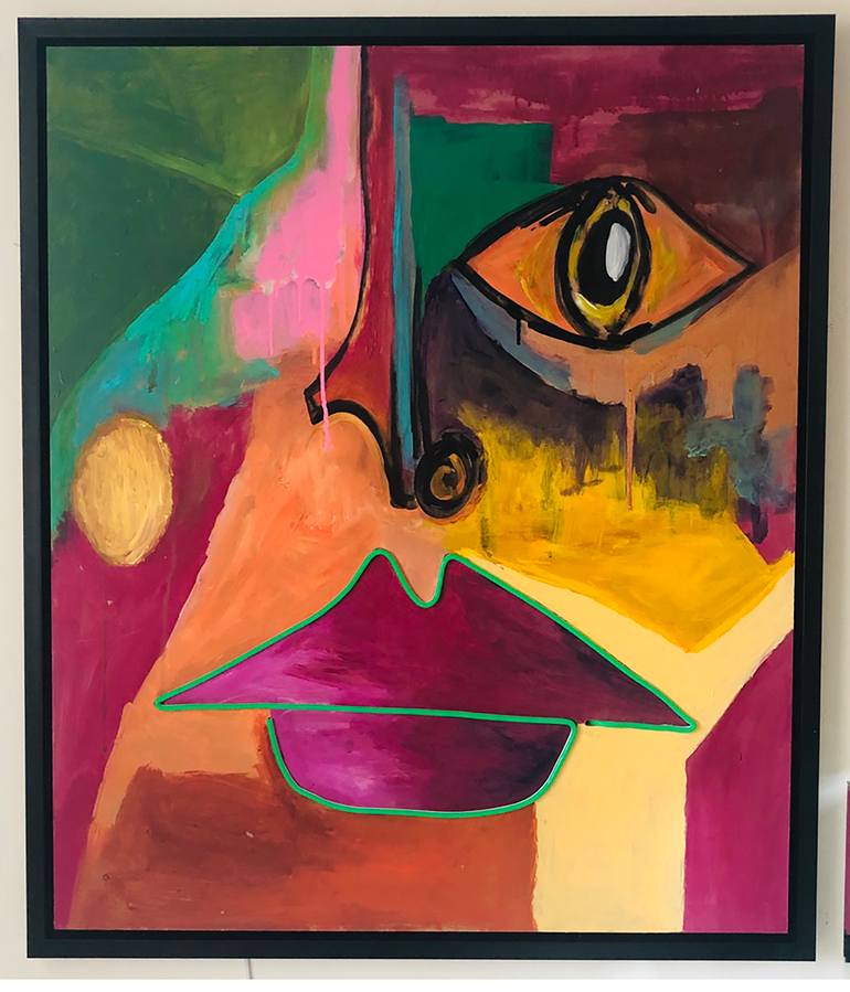 Original Abstract Expressionism Abstract Painting by Louise Duggan