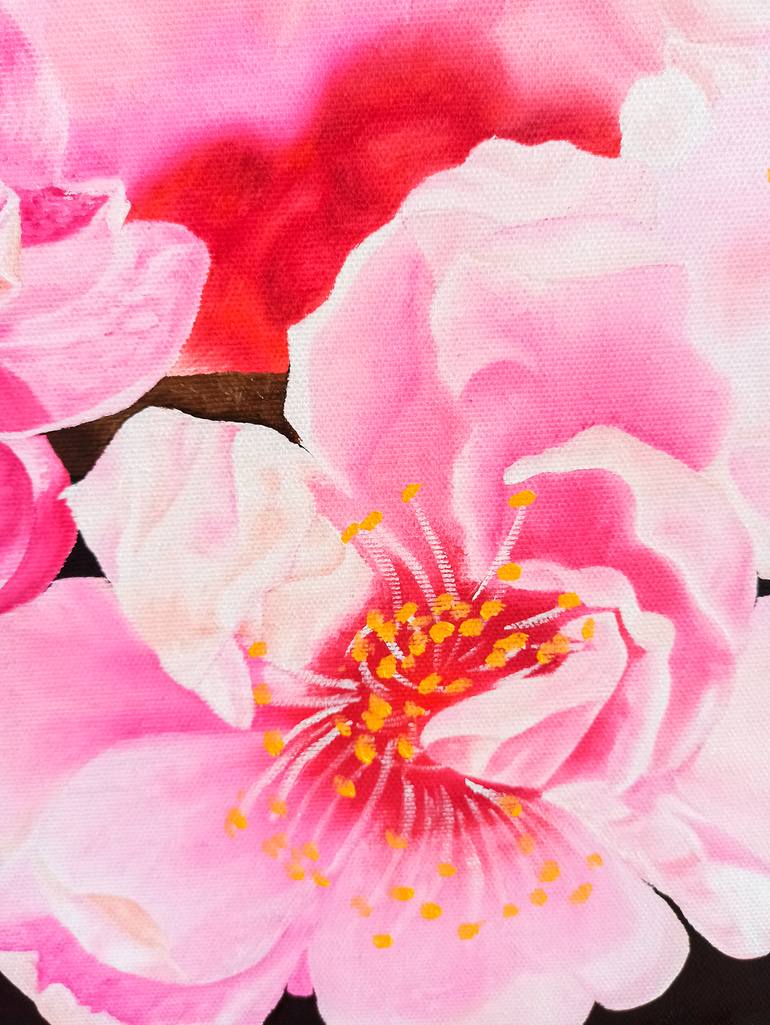 Original Minimalism Floral Painting by Карина Ложкина