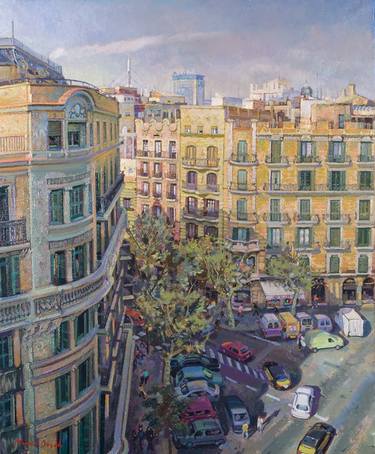 Original Cities Paintings by Manel Bosch