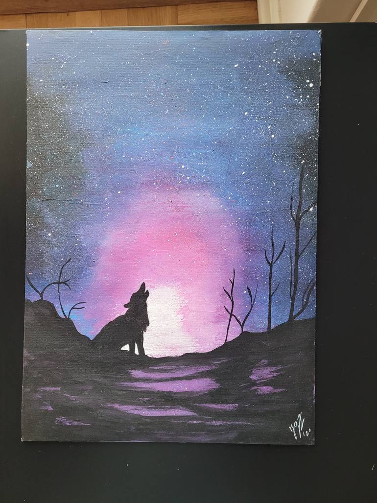Original Folk Landscape Painting by Gabriel Iglesias