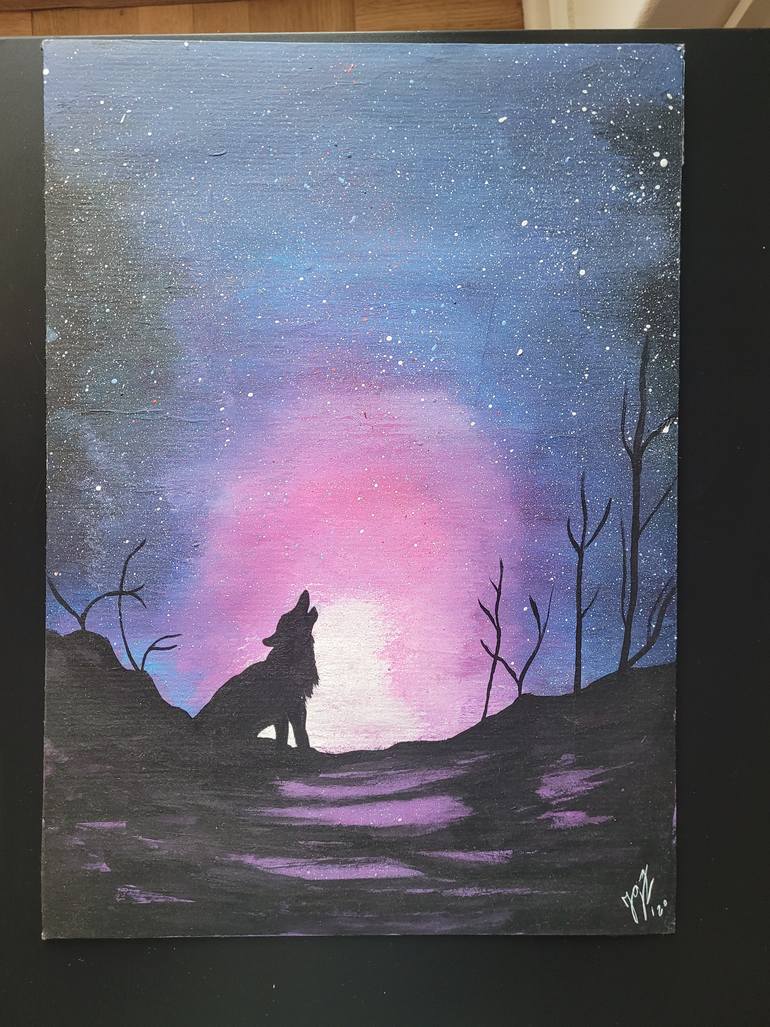 Original Folk Landscape Painting by Gabriel Iglesias