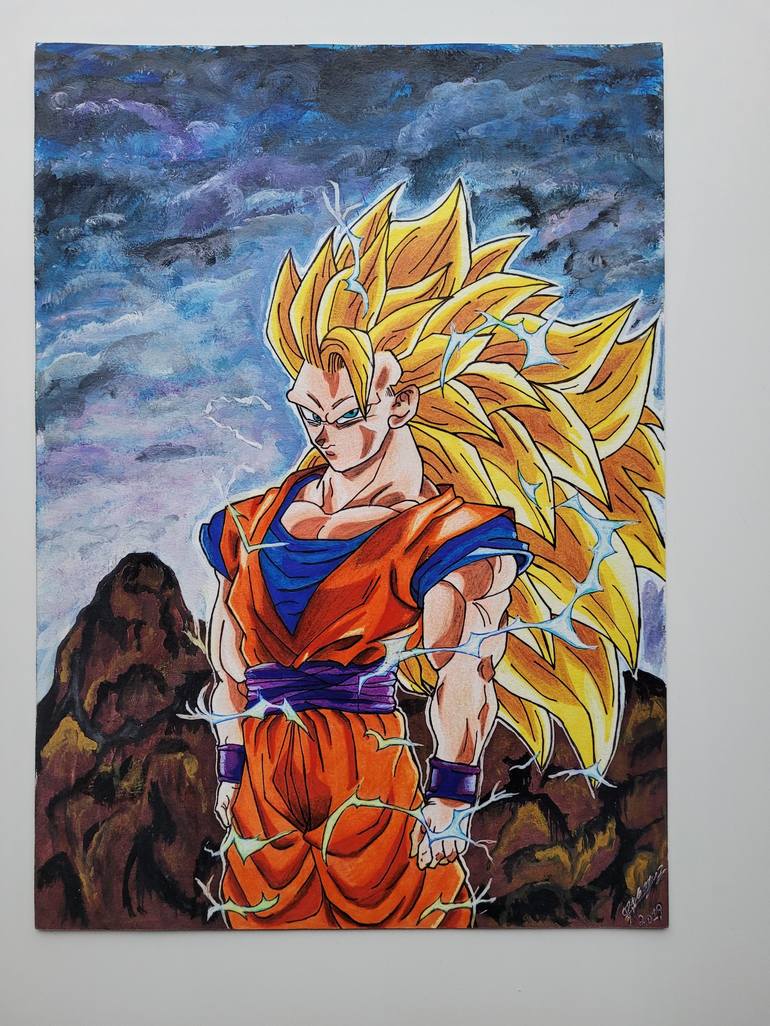 Goku SSJ3 Drawing by Gabriel Iglesias