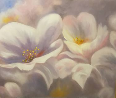 Print of Impressionism Floral Paintings by Olha Karavayeva