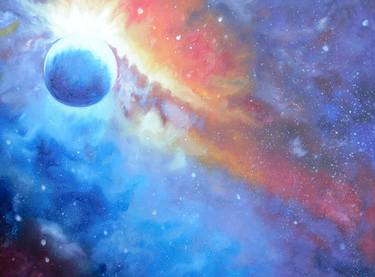 Print of Outer Space Paintings by Olha Karavayeva