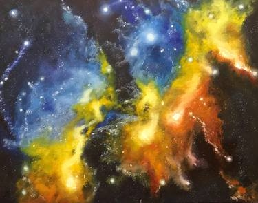 Print of Impressionism Outer Space Paintings by Olha Karavayeva