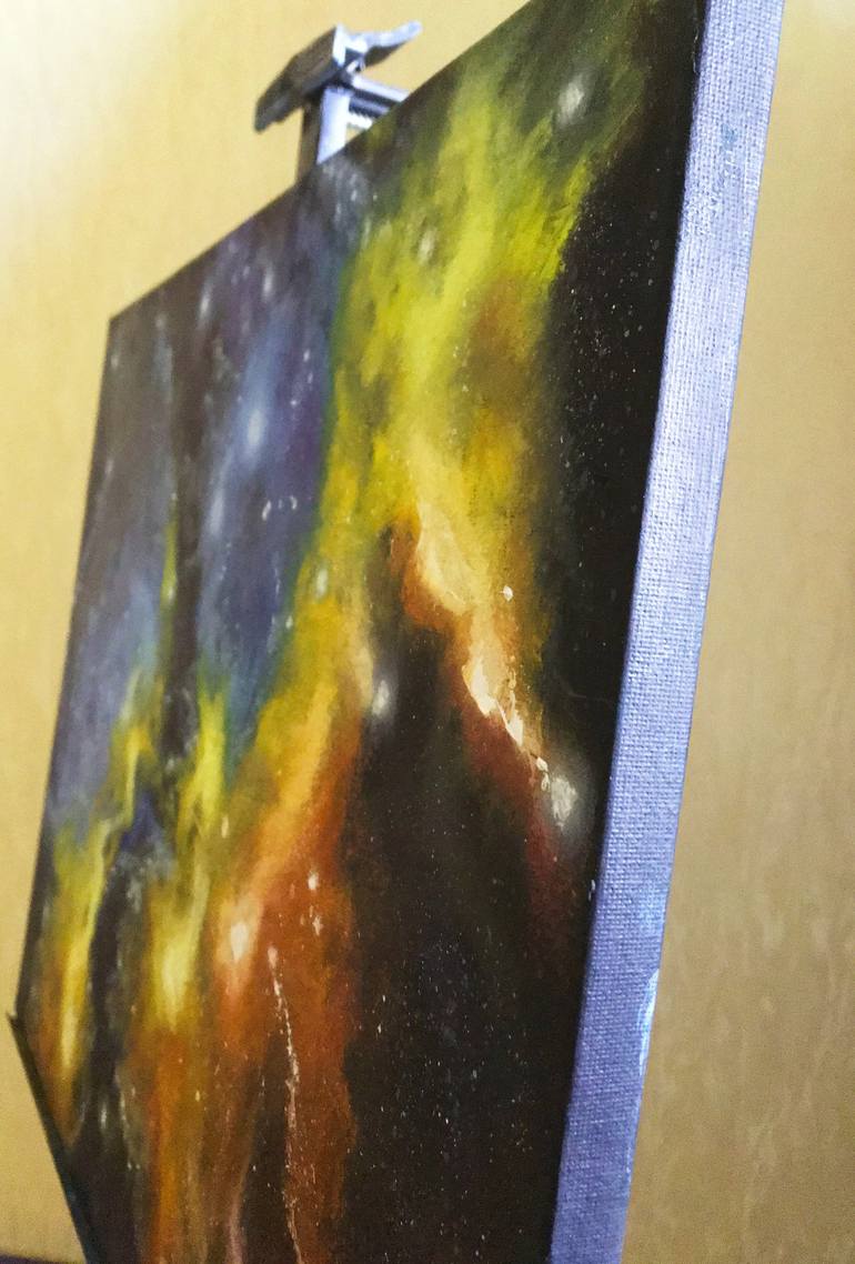 Original Impressionism Outer Space Painting by Olha Karavayeva