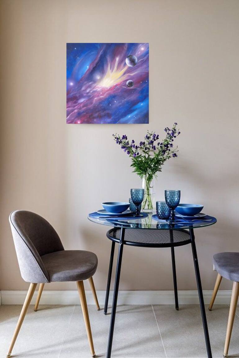 Original Outer Space Painting by Olha Karavayeva