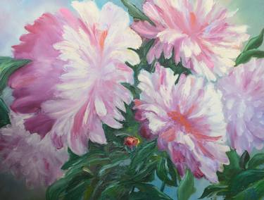 Original Impressionism Floral Paintings by Olha Karavayeva