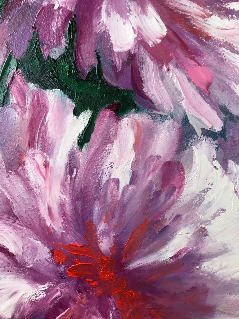 Original Impressionism Floral Painting by Olha Karavayeva