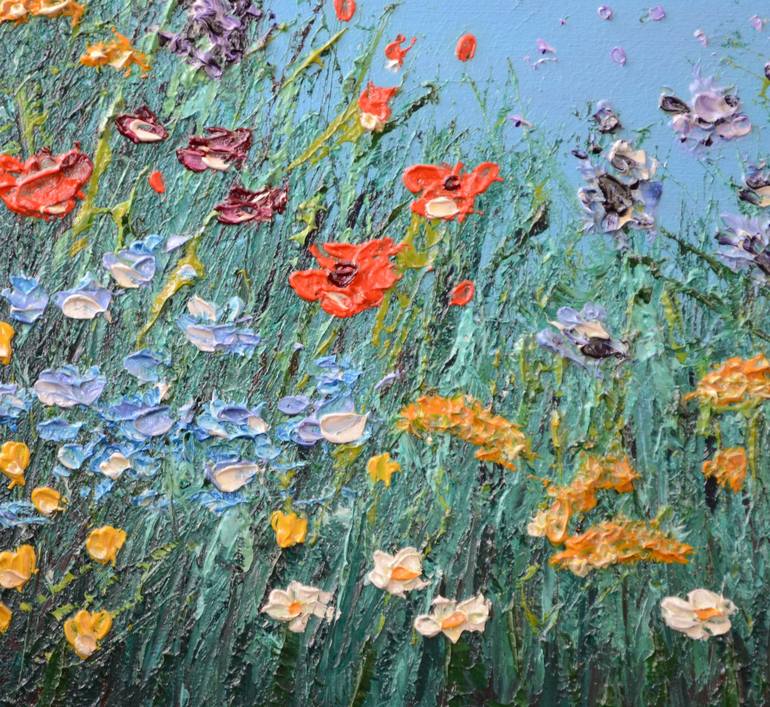 Original Impressionism Floral Painting by Olha Karavayeva