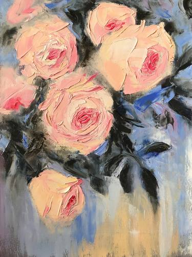 Original Impressionism Floral Paintings by Olha Karavayeva