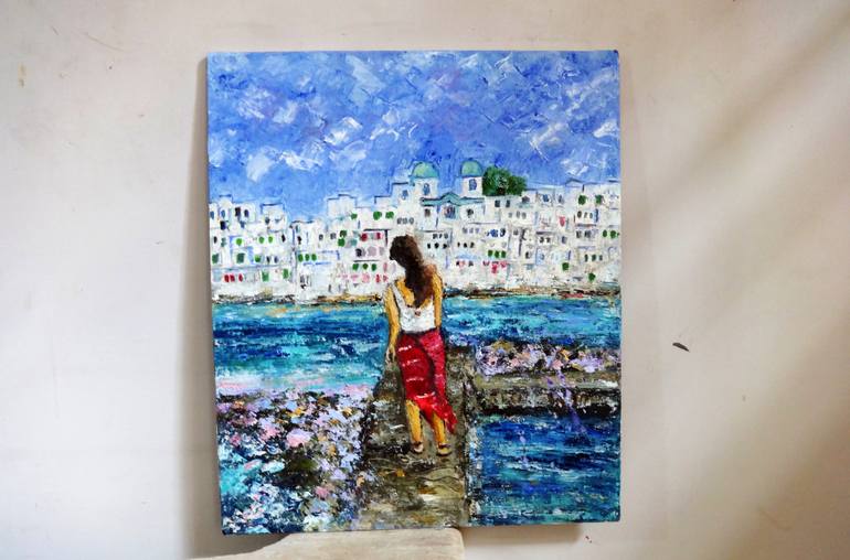 Original Contemporary Outer Space Painting by Indrani Ghosh