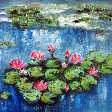 Original Fine Art Floral Paintings by Indrani Ghosh