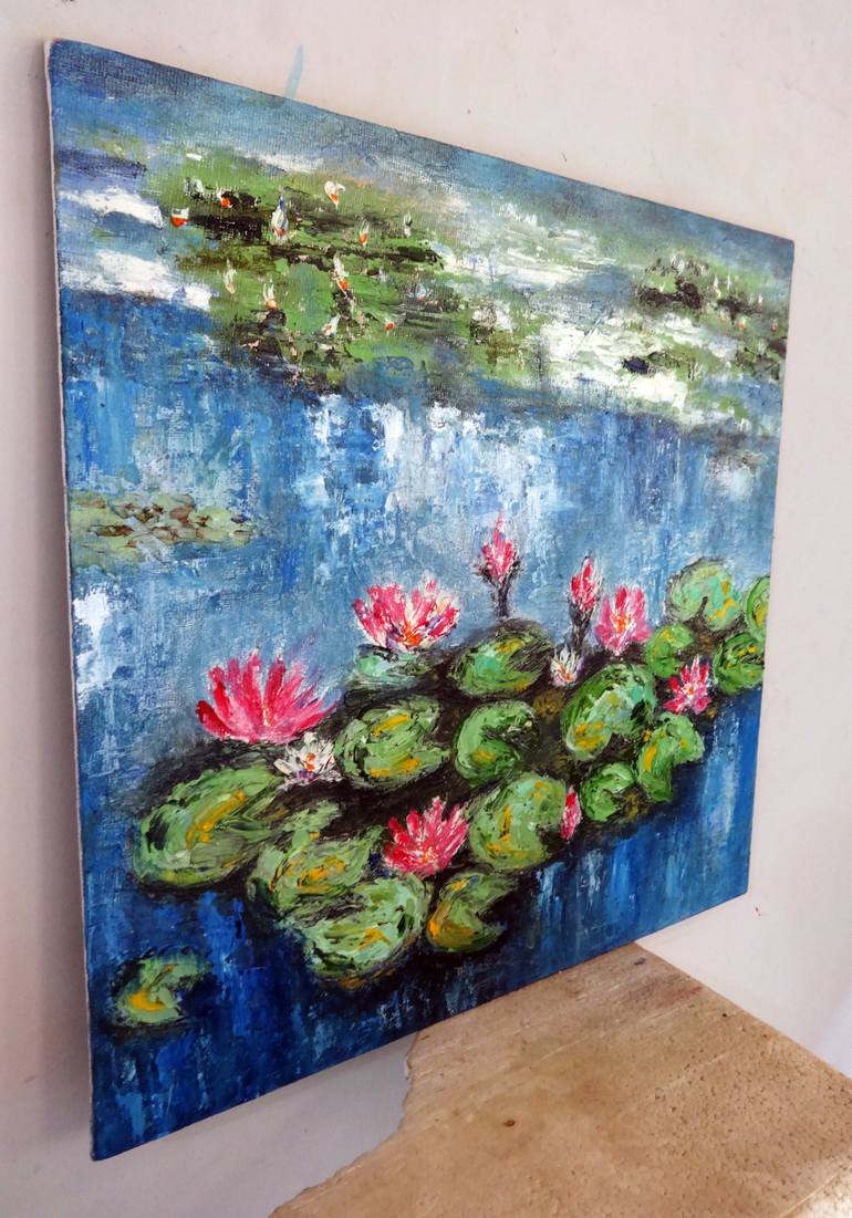 Original Contemporary Floral Painting by Indrani Ghosh