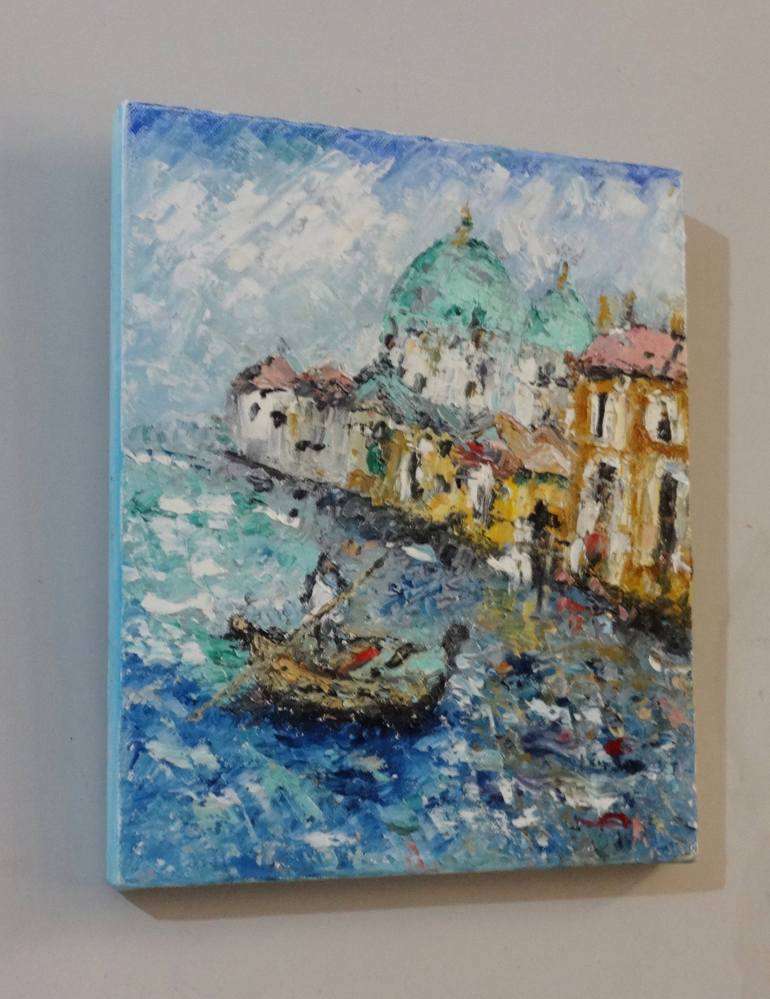 Original Contemporary Boat Painting by Indrani Ghosh