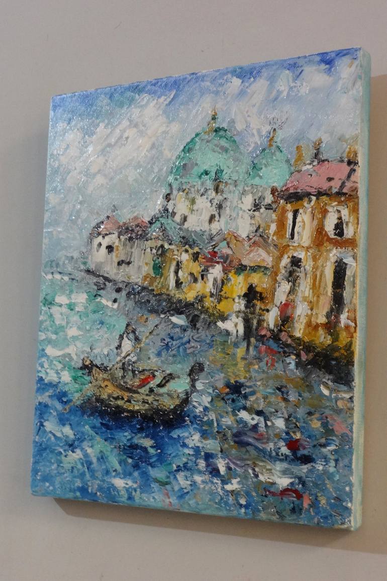 Original Contemporary Boat Painting by Indrani Ghosh