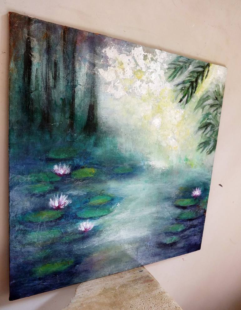 Original Abstract Expressionism Nature Painting by Indrani Ghosh