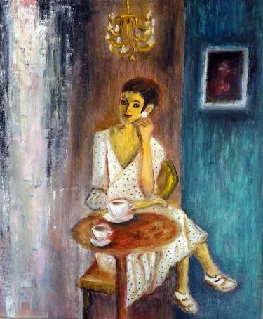 Original Fine Art Women Paintings by Indrani Ghosh