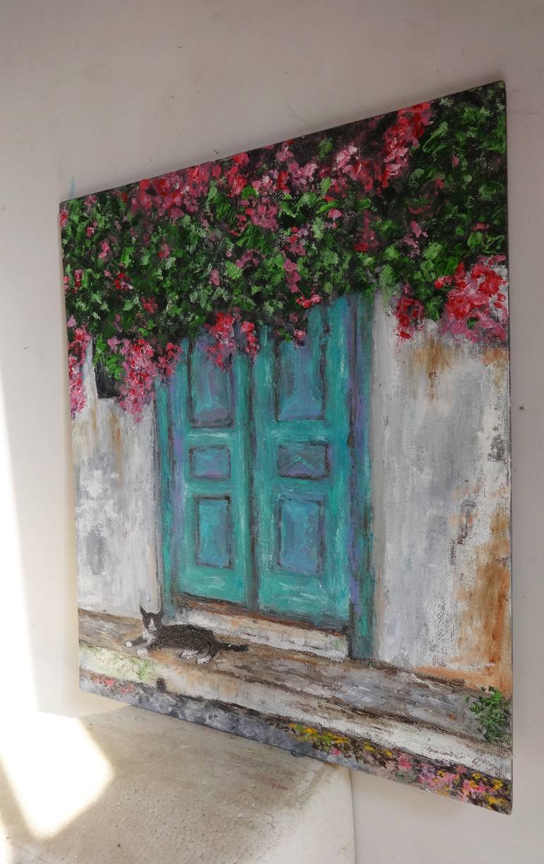 Original Contemporary Cats Painting by Indrani Ghosh