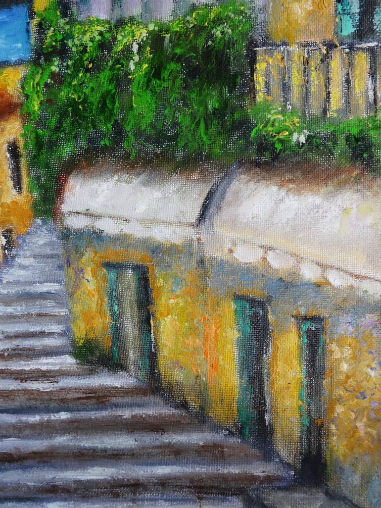 Original Impressionism Architecture Painting by Indrani Ghosh