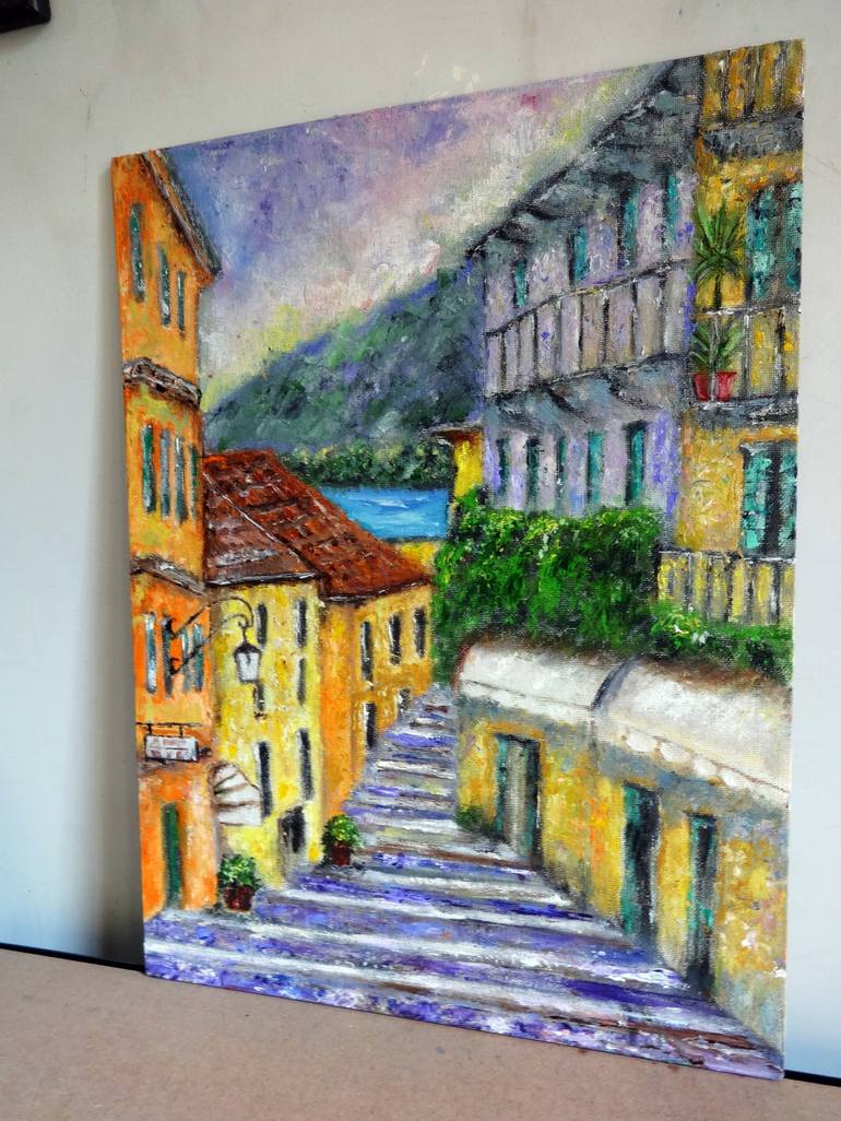 Original Impressionism Architecture Painting by Indrani Ghosh