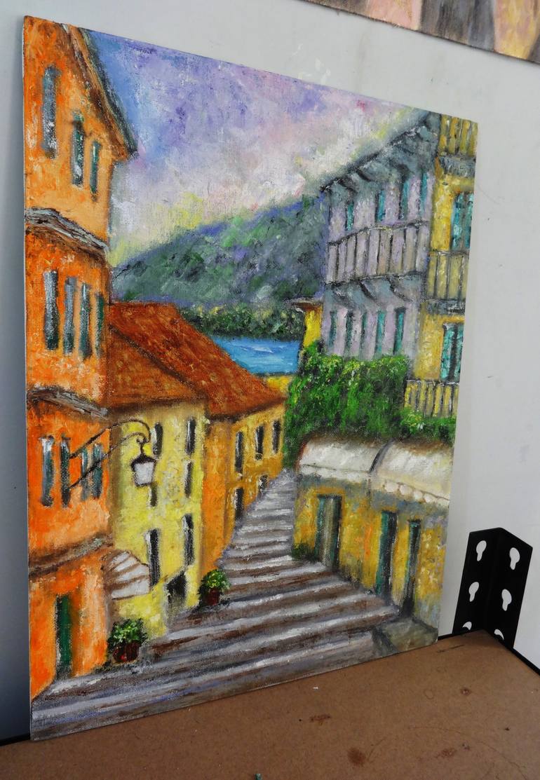 Original Impressionism Architecture Painting by Indrani Ghosh