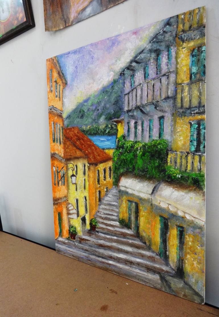 Original Impressionism Architecture Painting by Indrani Ghosh