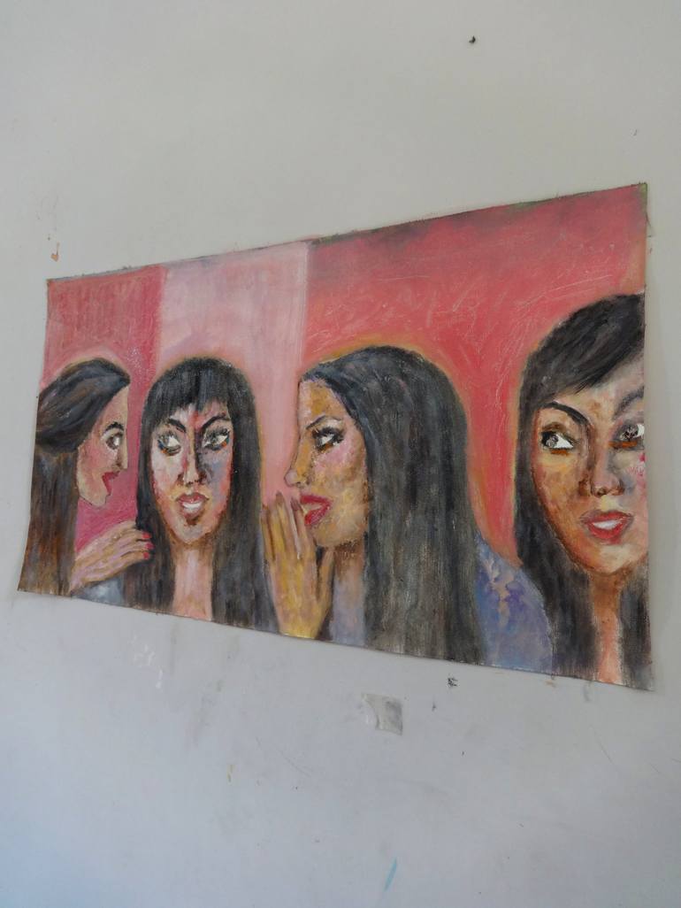 Original Expressionism Women Painting by Indrani Ghosh