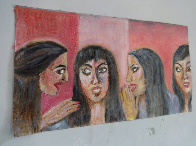 Original Expressionism Women Painting by Indrani Ghosh