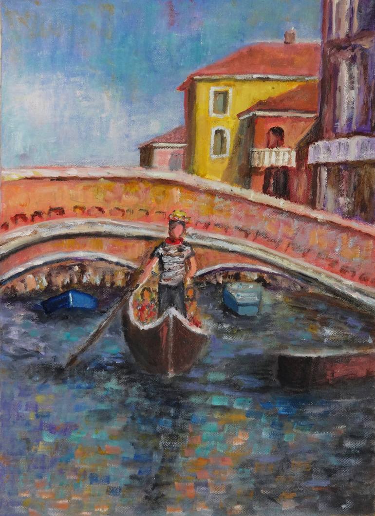 Print of Impressionism Boat Paintings by Indrani Ghosh