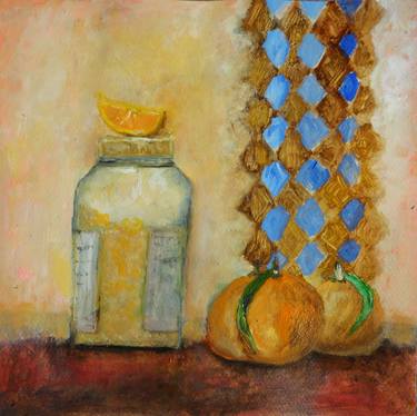 Original Impressionism Still Life Painting by Indrani Ghosh