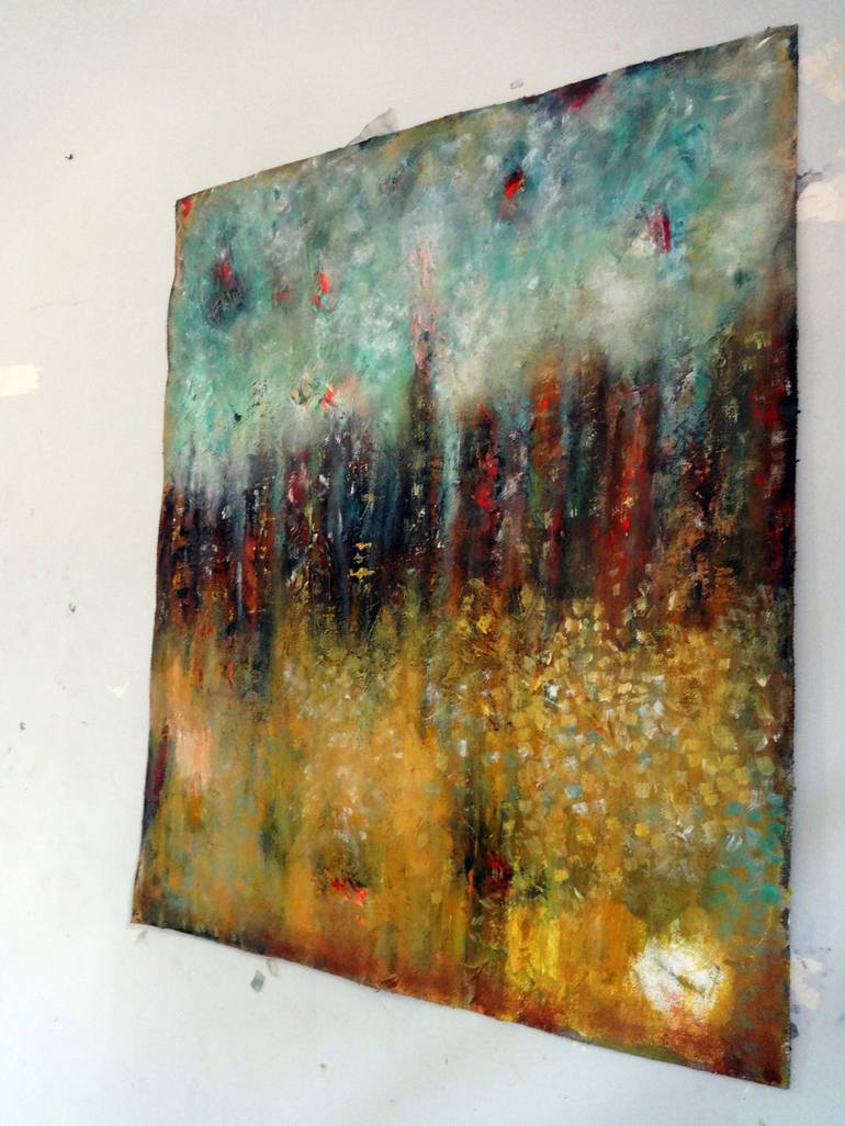 Original Abstract Expressionism Abstract Painting by Indrani Ghosh