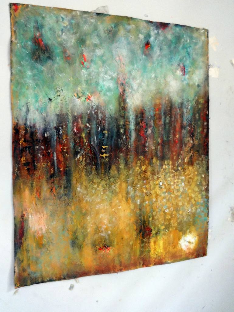 Original Abstract Expressionism Abstract Painting by Indrani Ghosh