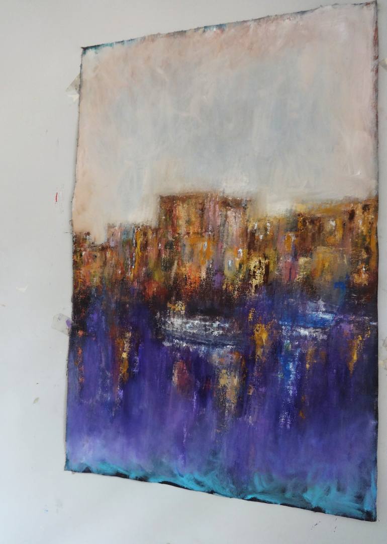 Original Abstract Expressionism Abstract Painting by Indrani Ghosh