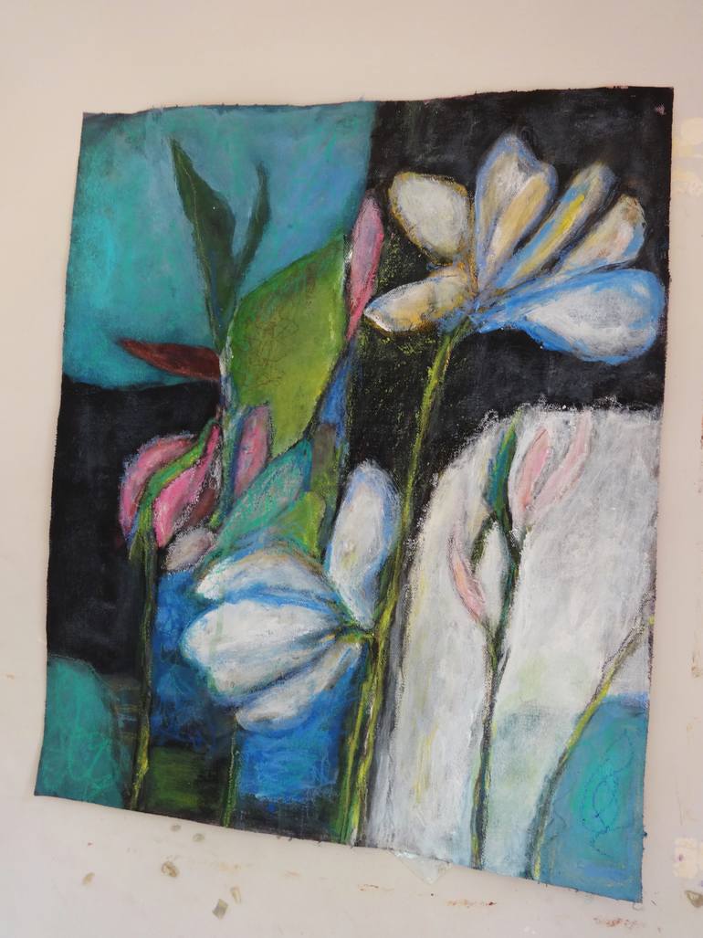 Original Abstract Expressionism Abstract Painting by Indrani Ghosh