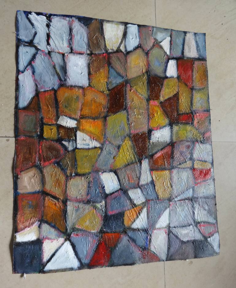 Original Abstract Expressionism Abstract Painting by Indrani Ghosh