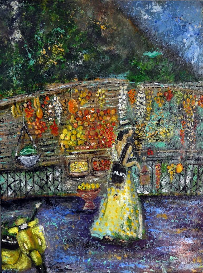 Print of Impressionism Women Paintings by Indrani Ghosh
