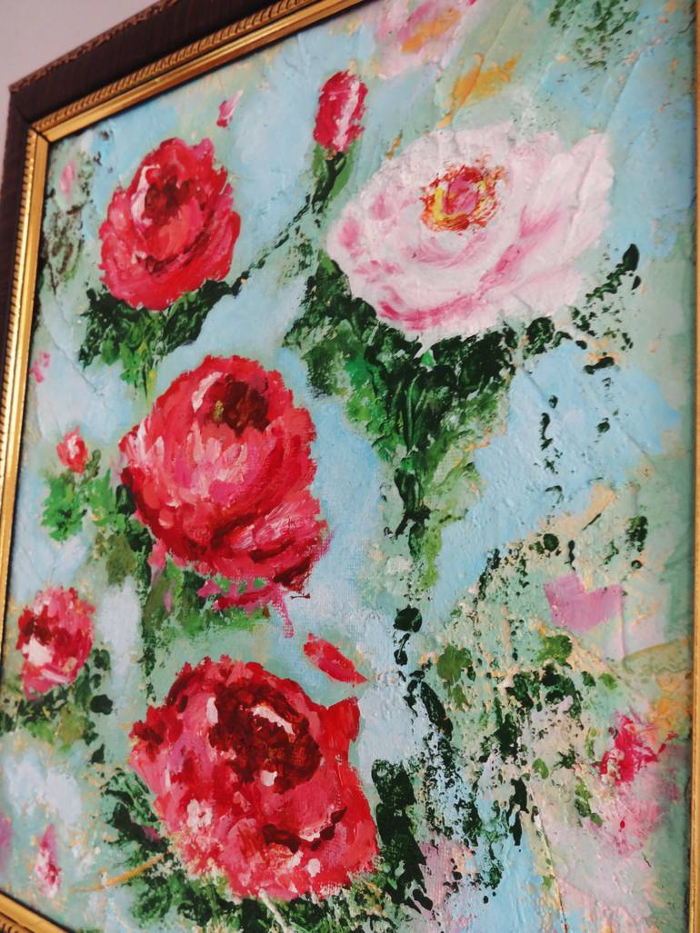 Original Abstract Expressionism Abstract Painting by Indrani Ghosh