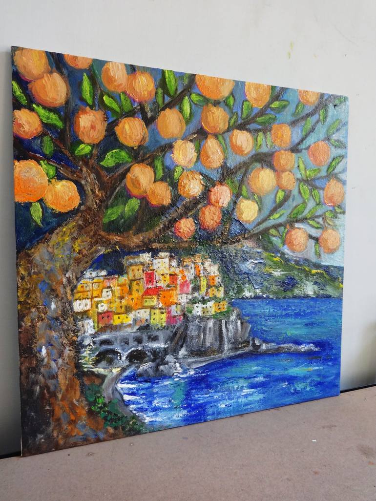 Original Impressionism Landscape Painting by Indrani Ghosh