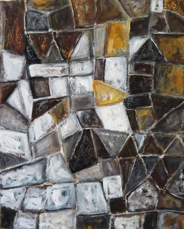 Original Abstract Expressionism Abstract Painting by Indrani Ghosh