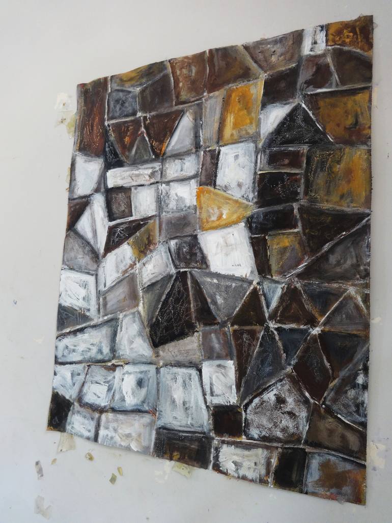 Original Abstract Expressionism Abstract Painting by Indrani Ghosh