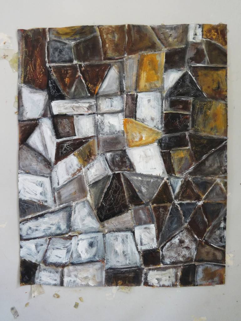 Original Abstract Expressionism Abstract Painting by Indrani Ghosh