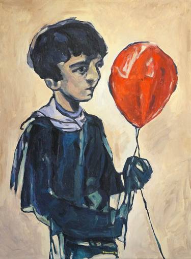Print of Cubism Kids Paintings by Christos Baloukos
