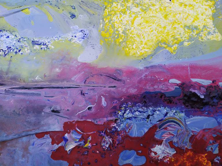 Original Abstract Expressionism Landscape Painting by Christos Baloukos