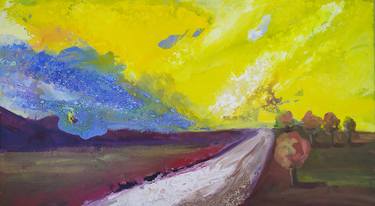 Print of Abstract Expressionism Landscape Paintings by Christos Baloukos
