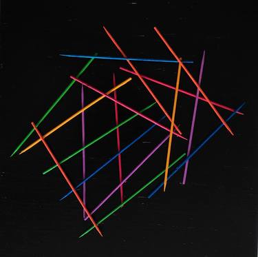 Original Geometric Mixed Media by CALIZ- SANDRINE BOLLAERT
