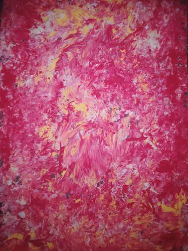 Original Abstract Expressionism Abstract Painting by Yousika Setyyoko