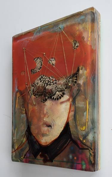 Original Contemporary People Mixed Media by Ellen Valk van de Ven