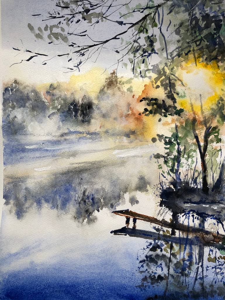 Original Impressionism Landscape Painting by Jean Panek